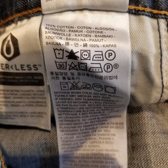 Levi's 527 Blue Jeans 2019 Waterless Blue Jeans Mens Size 29 x 30 - Picture 15 of 16